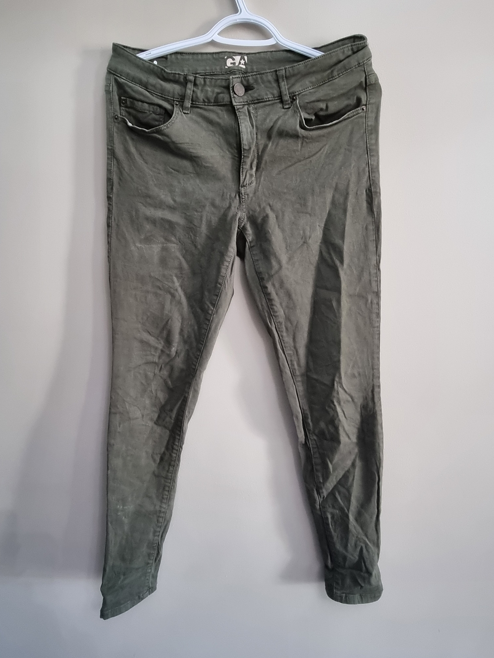 Garage Olive Green Women's Skinny Jeans